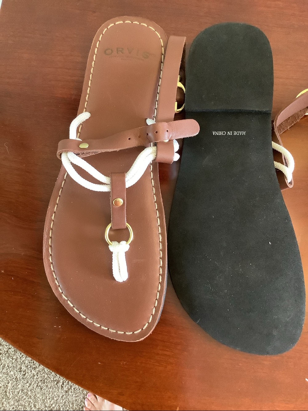 Orvis rope sandals new size 8